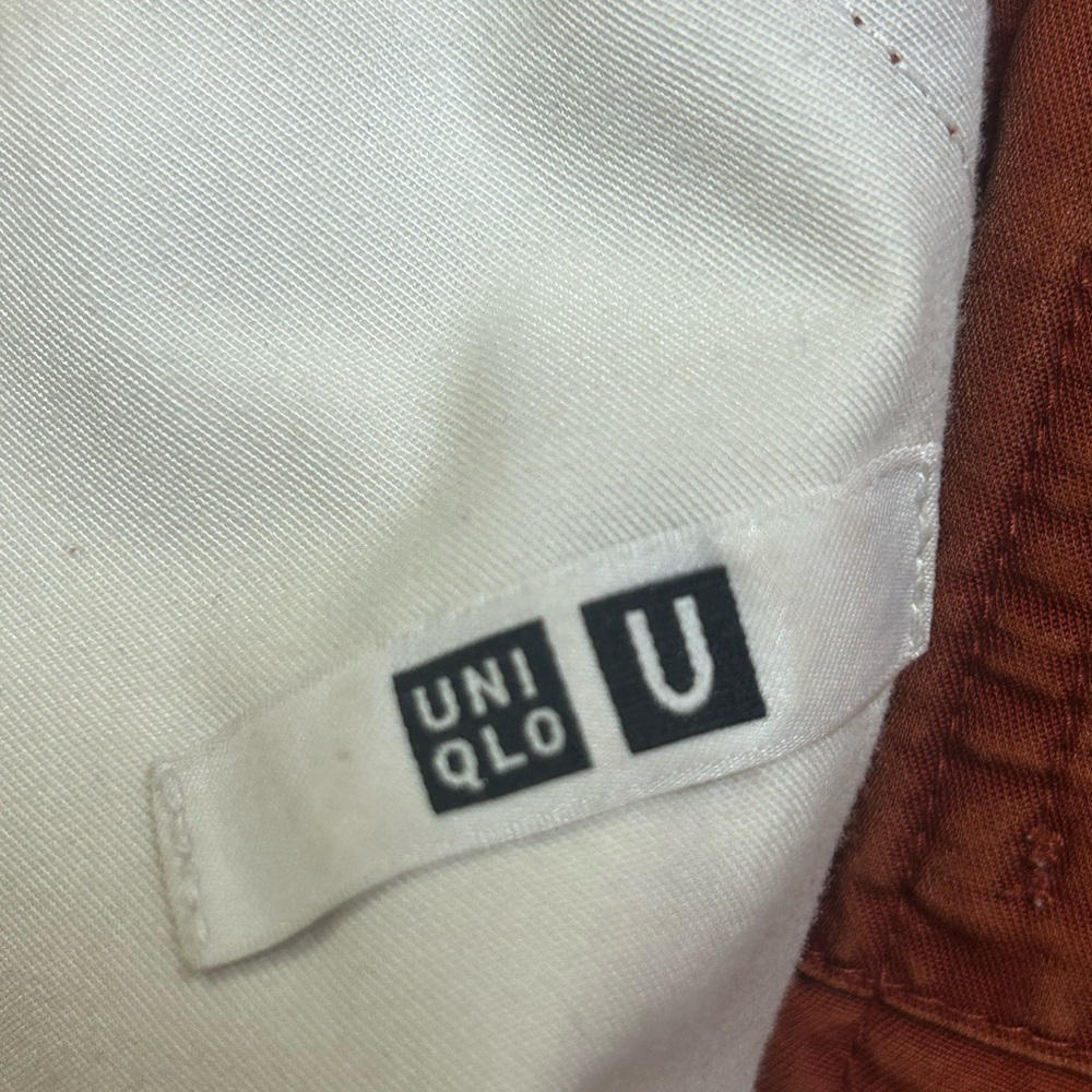🔥5/$35🔥 UNIQLO Wide Leg Corduroy Pants in Rust - Picture 6 of 6